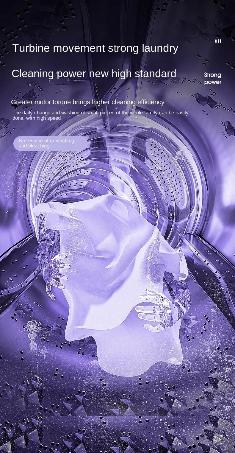 8L Portable Folding Washing Machine Bucket for Clothes Socks Underwear Cleaning Washer Portable Small Travel Washing Machine - Merit Sell