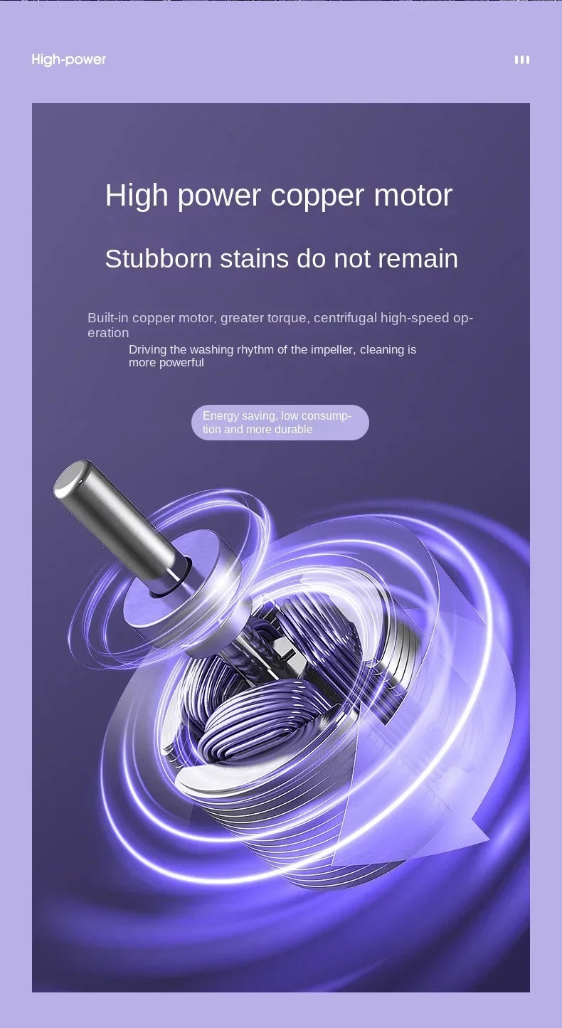 8L Portable Folding Washing Machine Bucket for Clothes Socks Underwear Cleaning Washer Portable Small Travel Washing Machine - Merit Sell