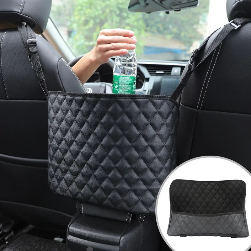 Precise: Luxury Leather Car Handbag Holder Seat Back Organizer