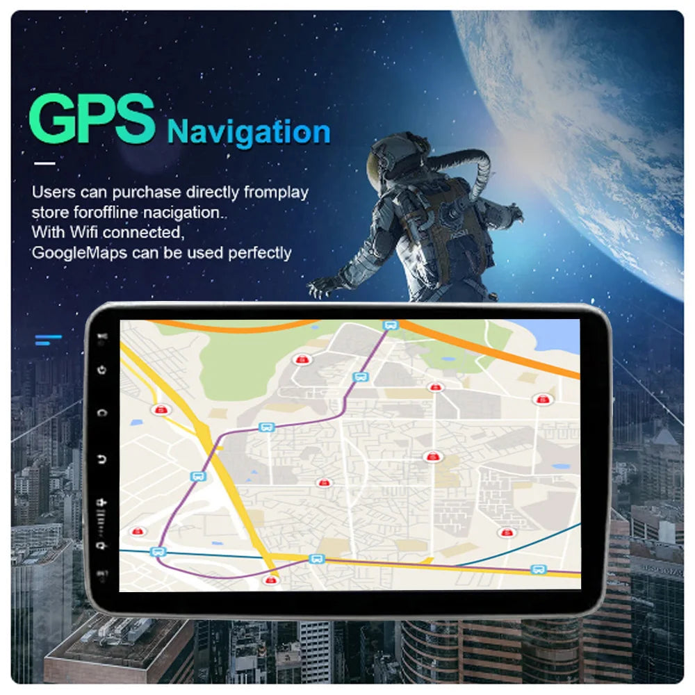 9'' Android14 1Din Car Radio Multimedia Video Player Head Unit Stereo Autoradio Carplay Android Auto WIFI BT GPS Navigation - Merit Sell