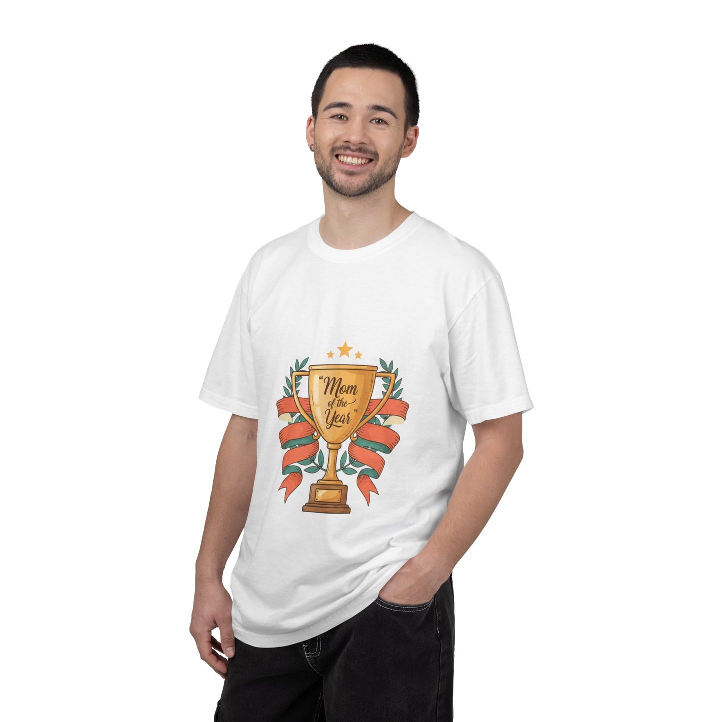 Mom of the Year T-Shirt — Trophy Design Mother's Day Tee