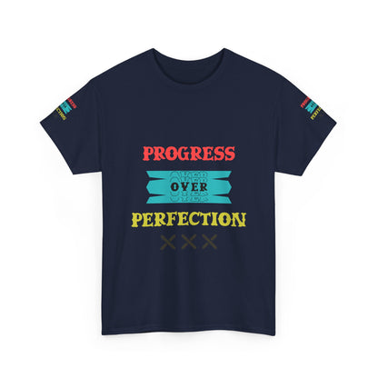 Progress Over Perfection T‑Shirt — Motivational Graphic Tee