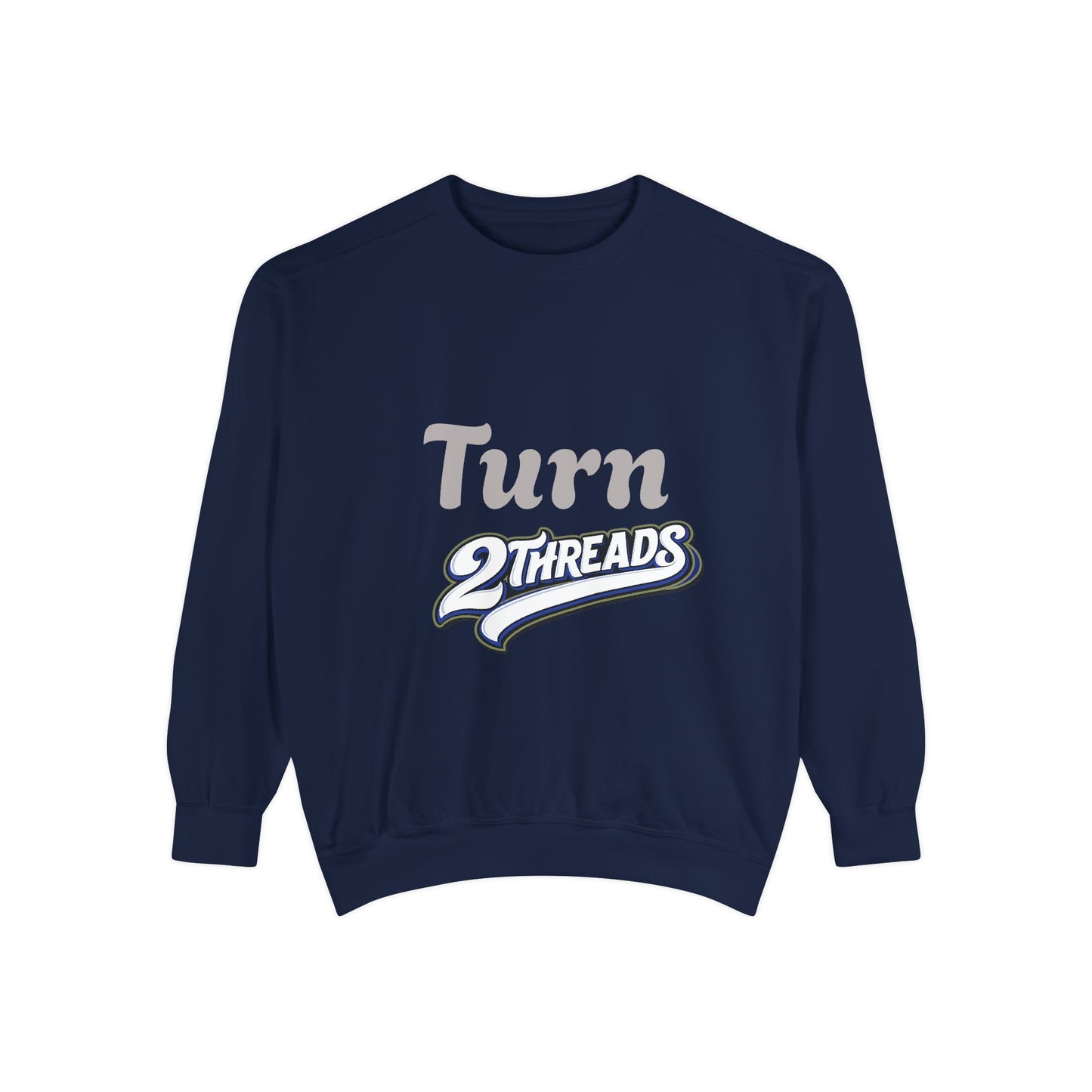 Turn 2Threads Baseball Sweatshirt — Vintage Peace Sign Crewneck