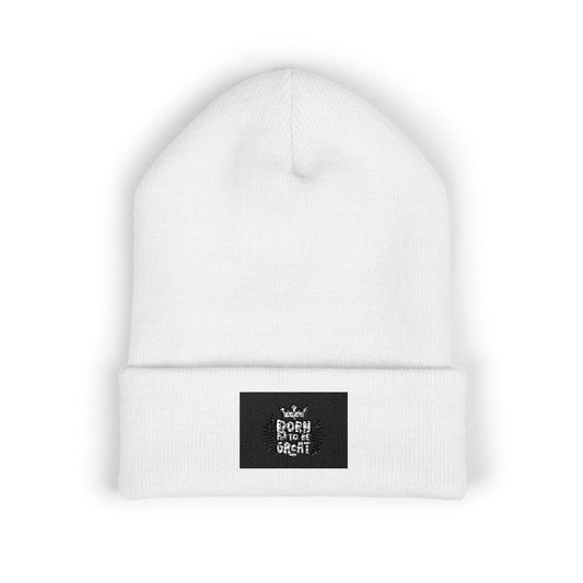 Embroidered Owl Cuffed Beanie — Classic Winter Knit Hat