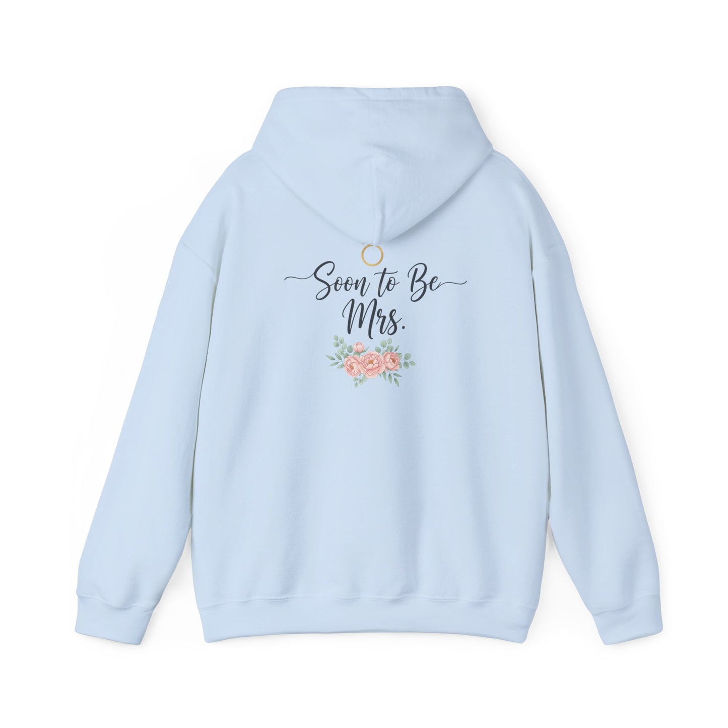 Soon to Be Mrs. Hoodie — Bridal Engagement Sweatshirt with Ring & Floral Design
