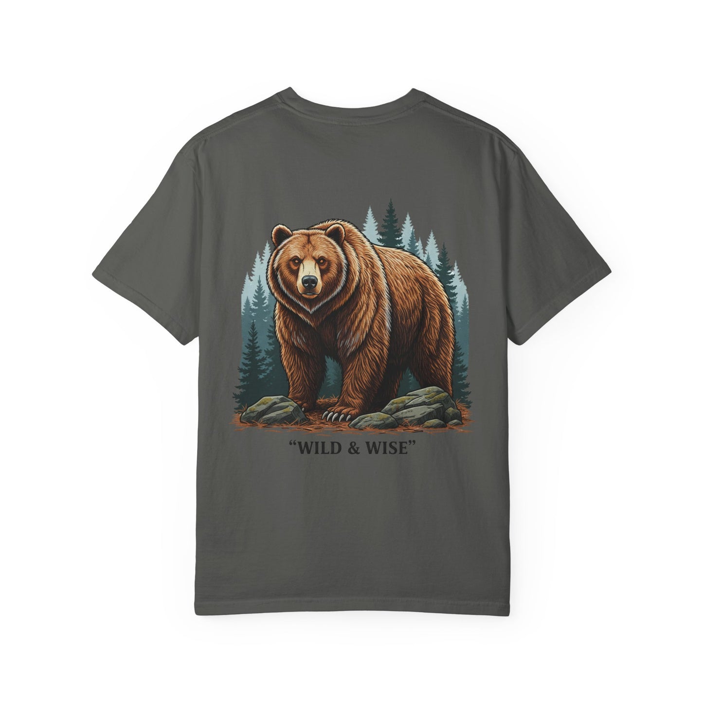 Bear Graphic T-Shirt — "Wild & Wise" Forest Adventure Tee