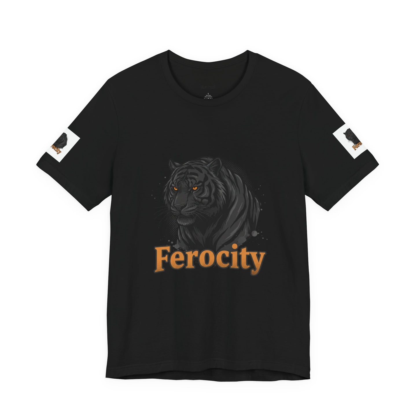 Ferocity Black Panther T‑Shirt – Graphic Tiger Head Tee