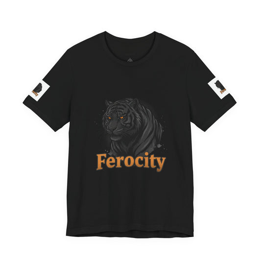 Ferocity Black Panther T‑Shirt – Graphic Tiger Head Tee