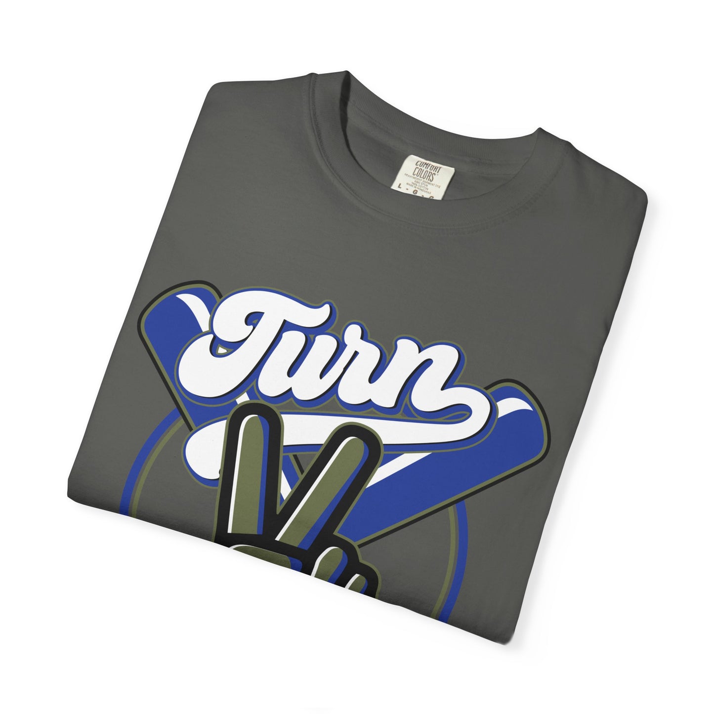 Baseball Peace Sign T-Shirt — "Turn" Graphic Baseball Lifestyle Tee