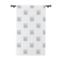 Cloudy Dreams Window Curtain – Pastel Cloud Pattern Single Panel