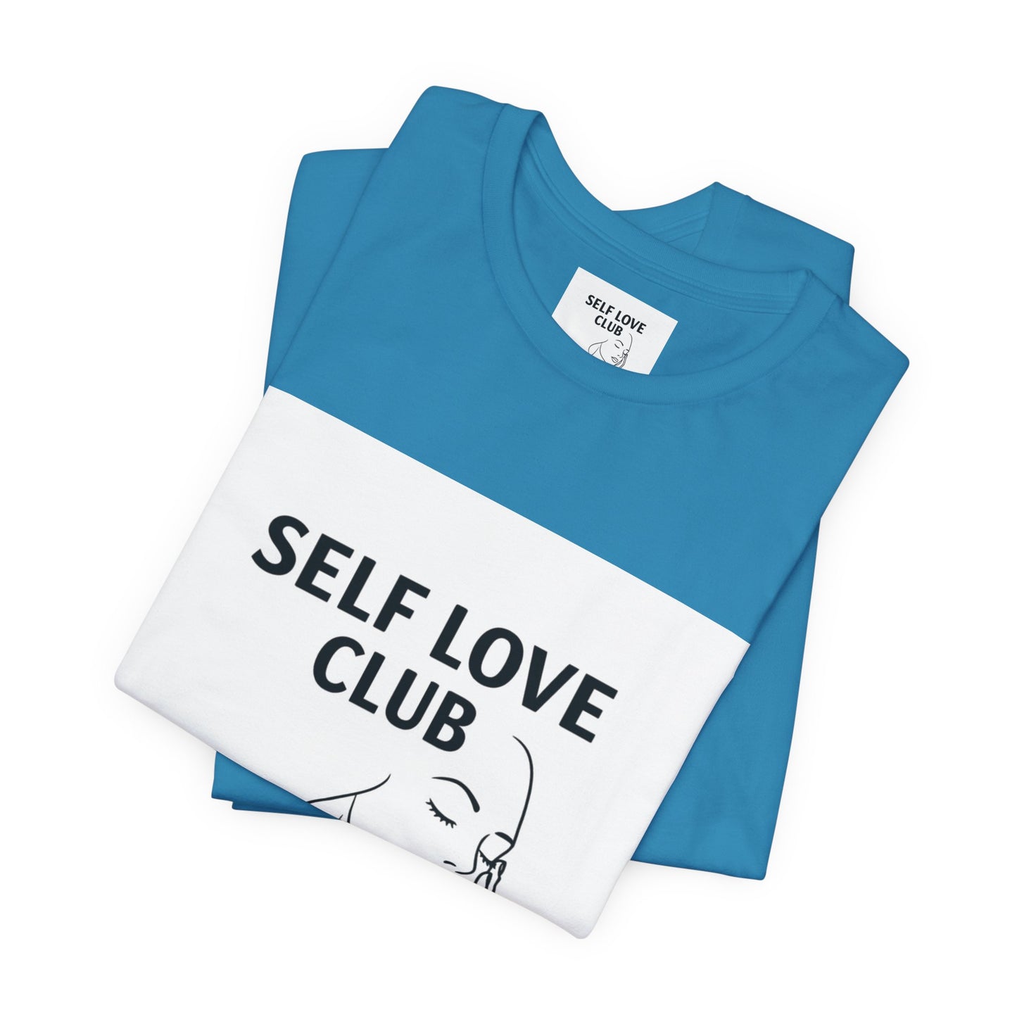Self Love Club Tee — Minimal Line Art Women’s Wellness T-Shirt