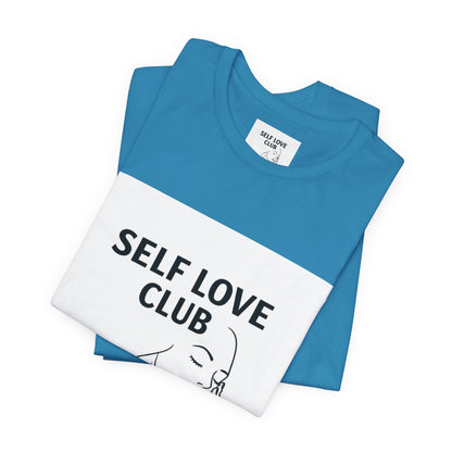 Self Love Club Tee — Minimal Line Art Women’s Wellness T-Shirt