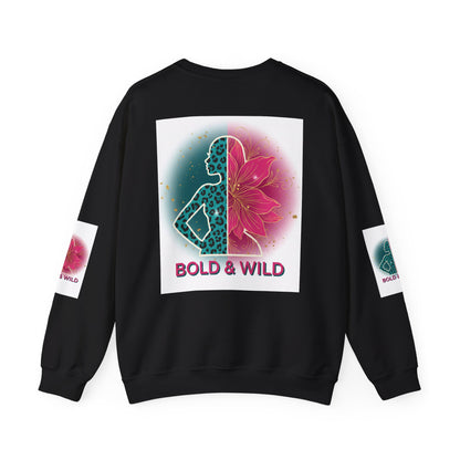 Bold & Wild Sweatshirt — Floral Leopard Graphic Crewneck