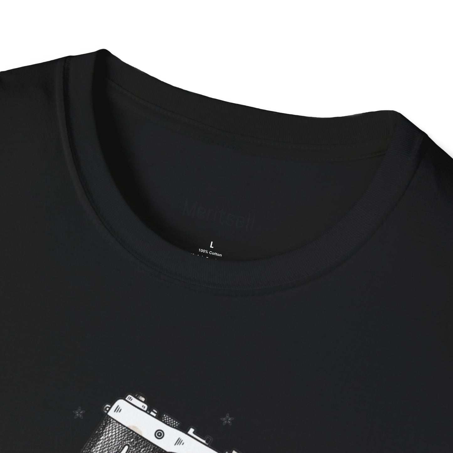 Photography & Coffee Graphic Tee — Camera, Notebook, Coffee Cup Design