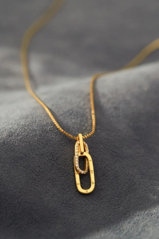 925 Sterling Silver Inland Zircon Necklace - Merit Sell