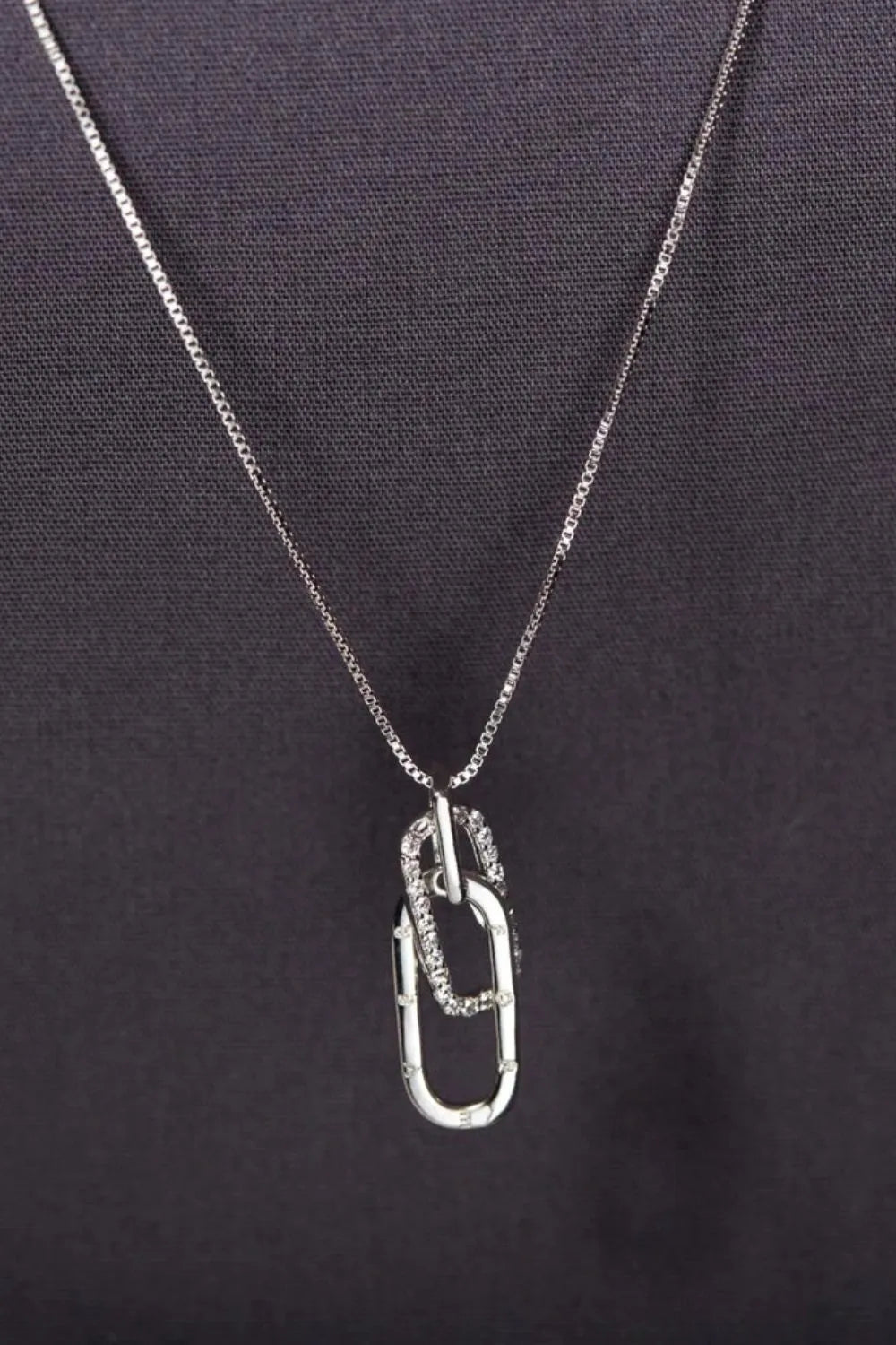 925 Sterling Silver Inland Zircon Necklace - Merit Sell