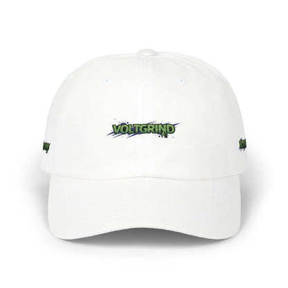 Dad Cap — Green Grunge 'Voltgrip' Embroidered Baseball Hat