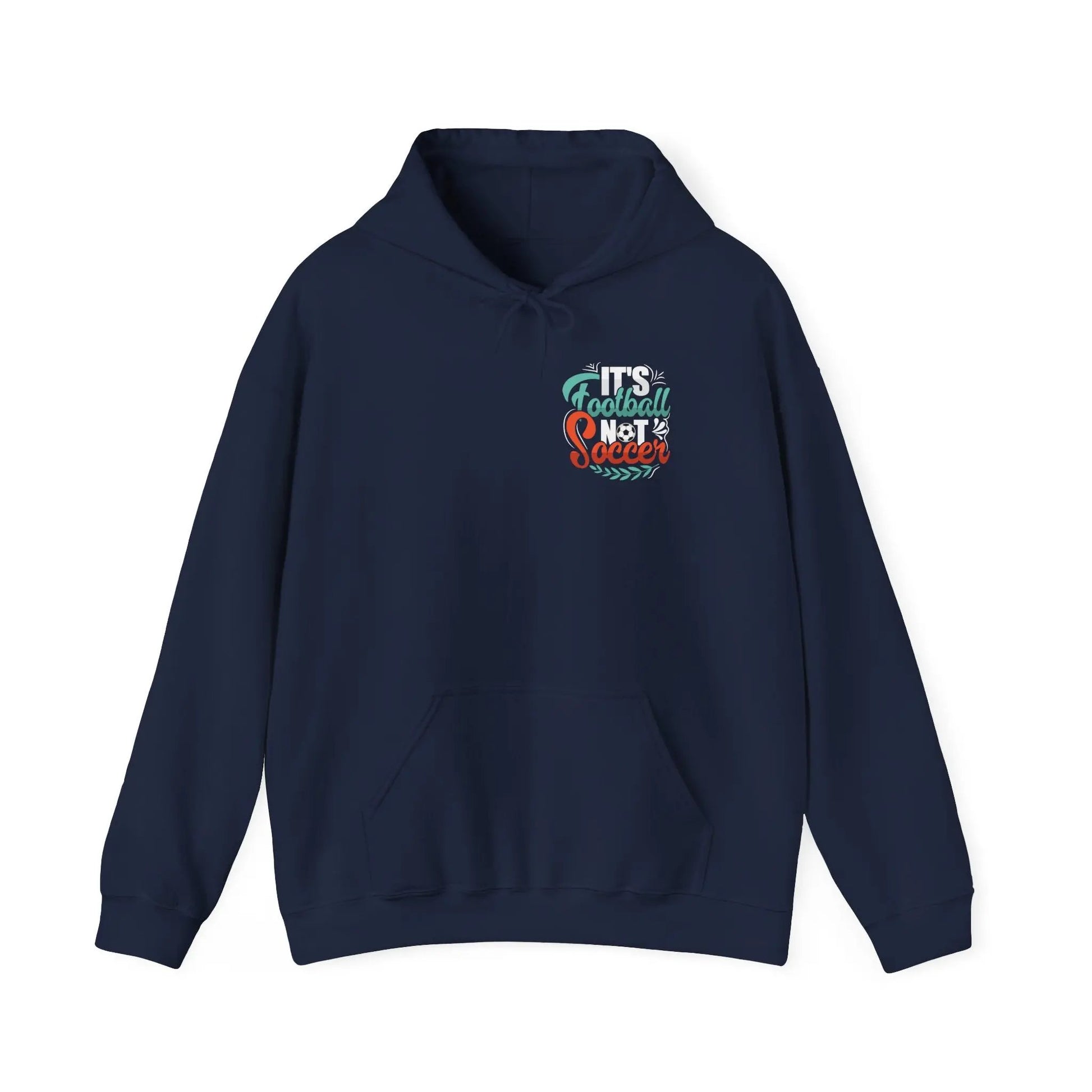 Soccer Football Hoodie — Retro Script 'Football Soccer' Pullover - Merit Sell