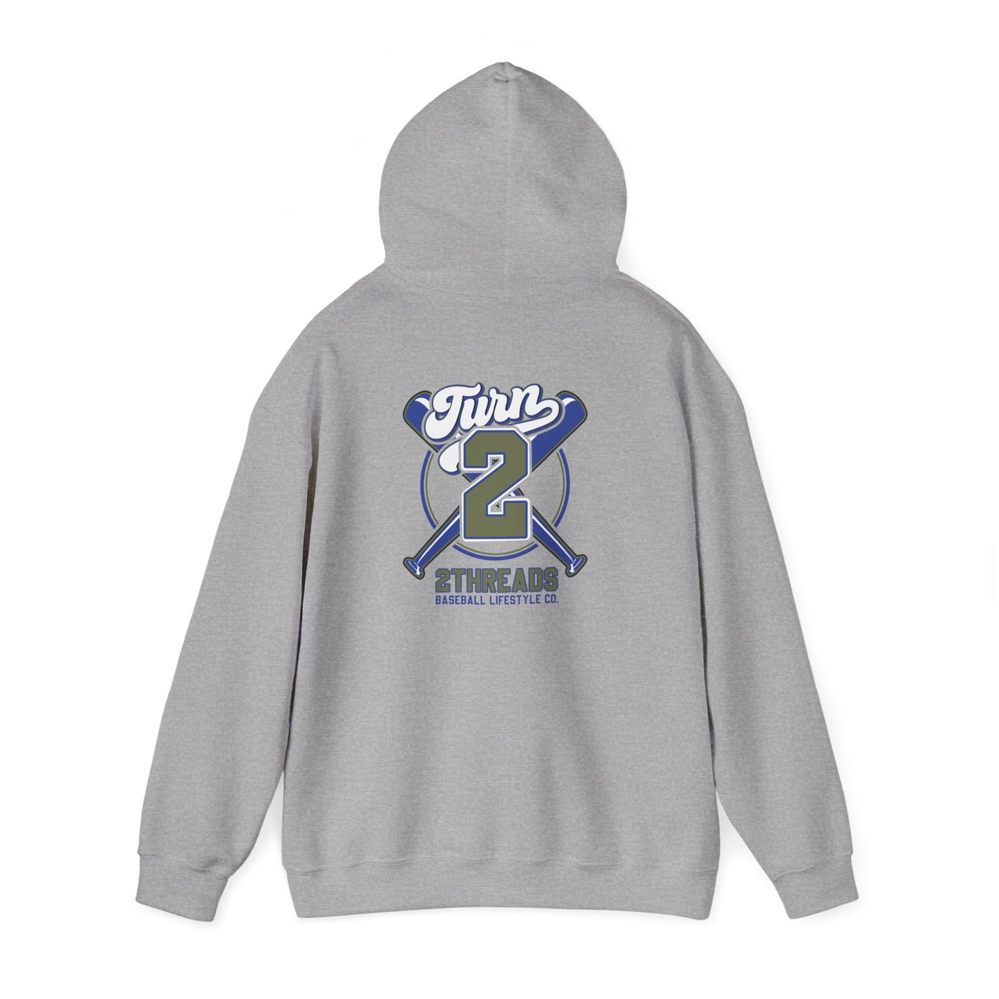 Baseball 2Threads Hoodie — Vintage Sport Logo Pullover - Merit Sell