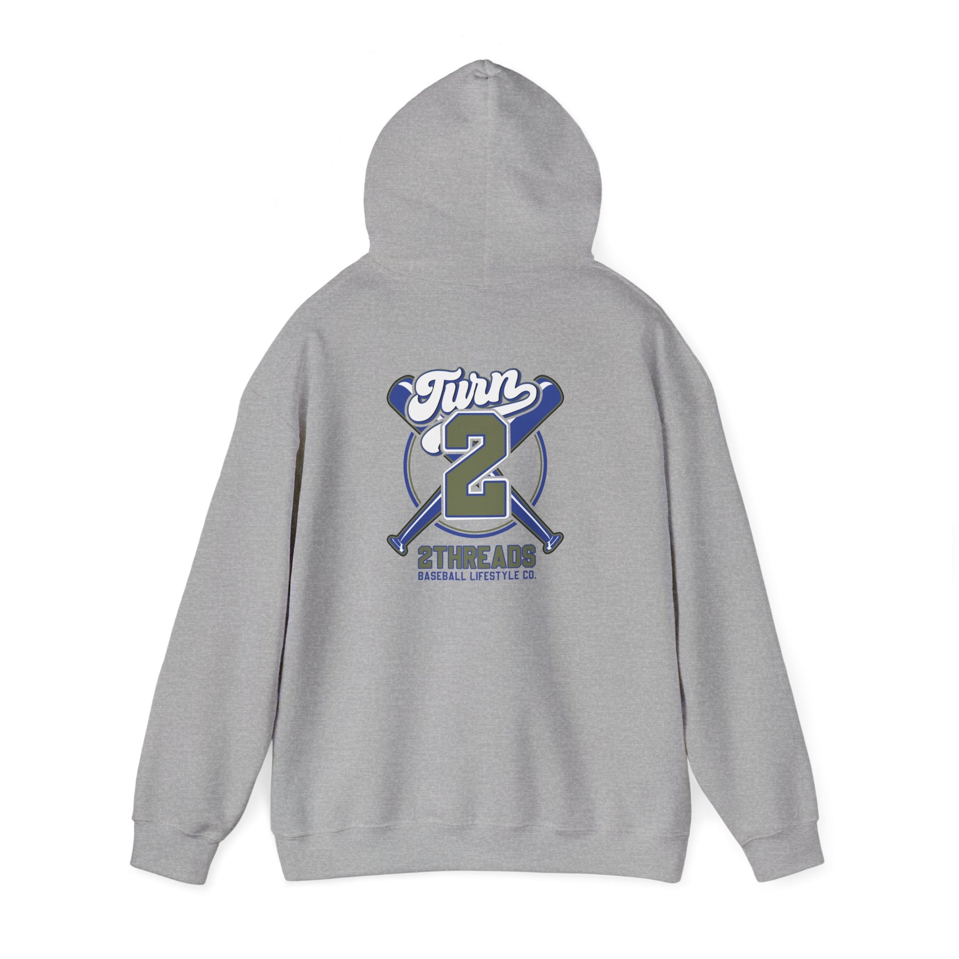 Baseball 2Threads Hoodie — Vintage Sport Logo Pullover - Merit Sell