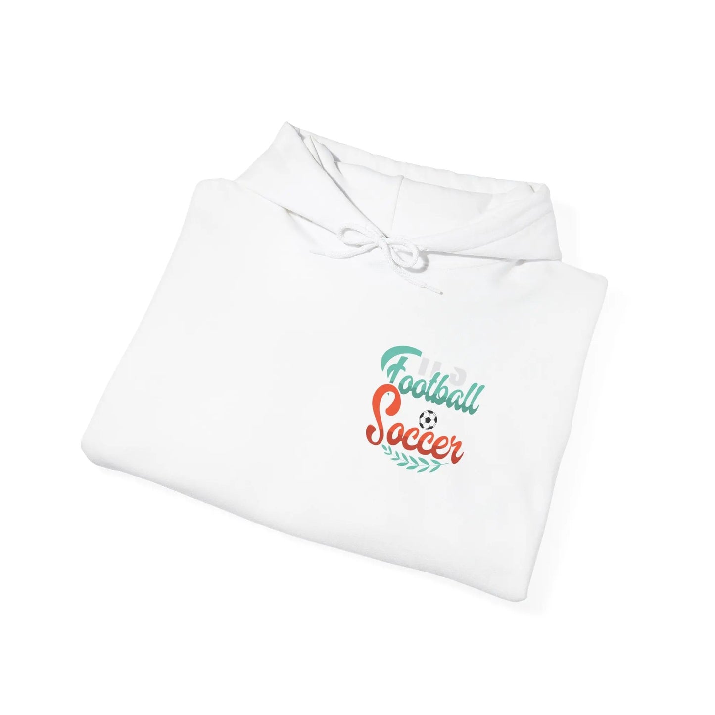 Soccer Football Hoodie — Retro Script 'Football Soccer' Pullover - Merit Sell
