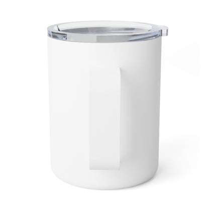 Insulated Coffee Mug — “Insulation Worth Traveling For” Travel Thermo Mug, 10oz