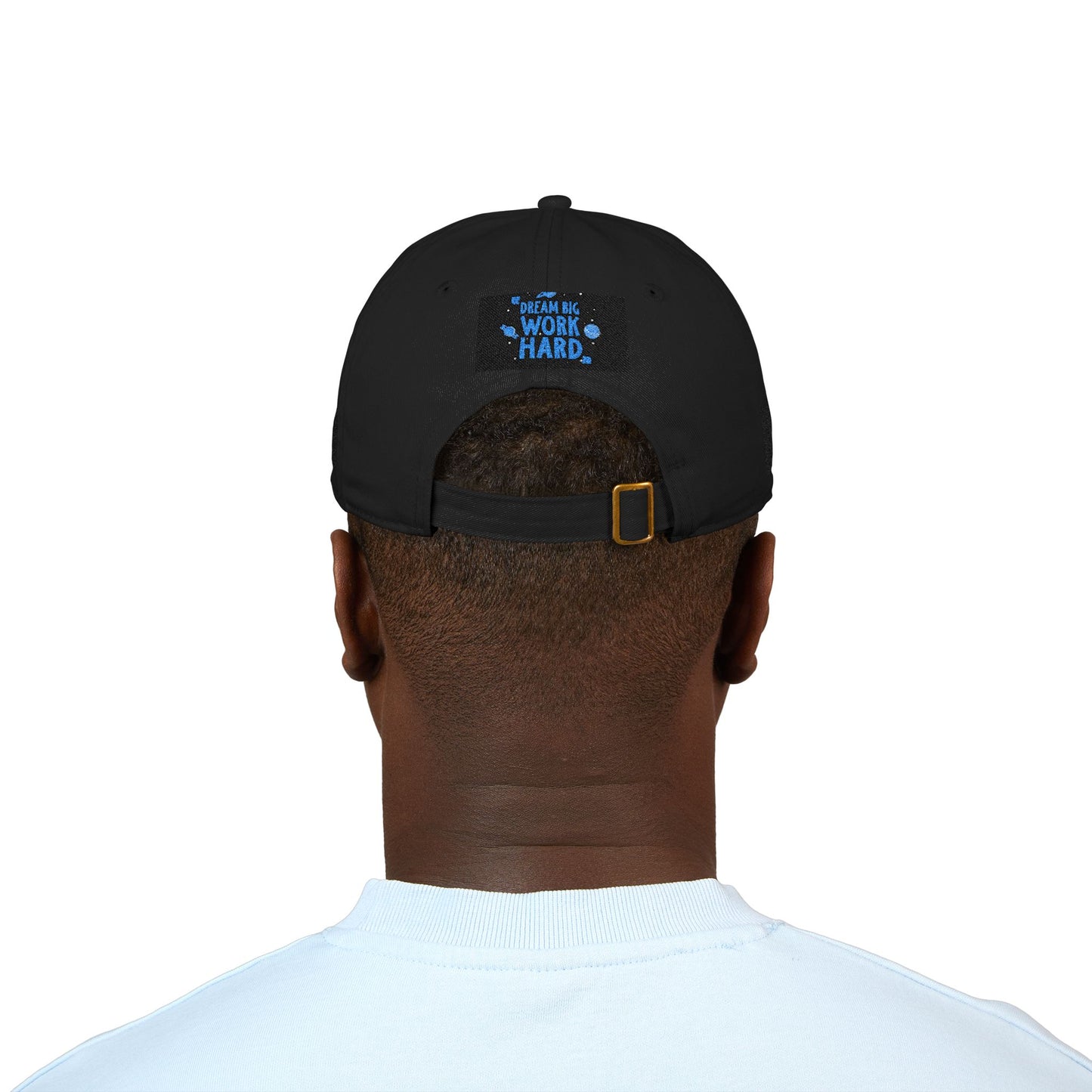 Organic Embroidered Baseball Cap — Dream Big Work Hard