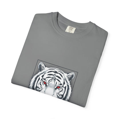 Fearless White Tiger T-Shirt — Bold Graphic Tee with 'FEARLESS' Text