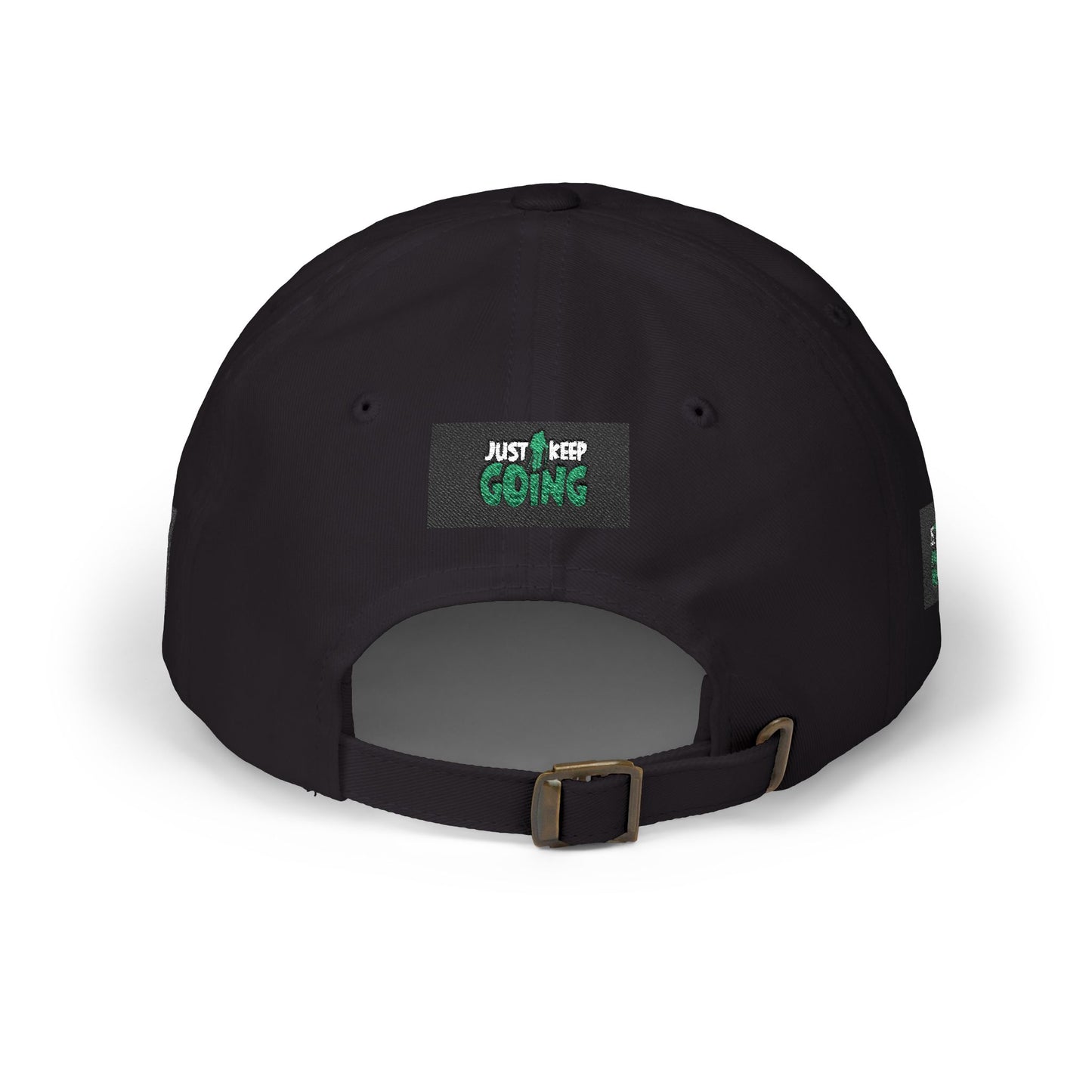 Dad Cap — "Just Keep Going" Embroidered Motivational Hat