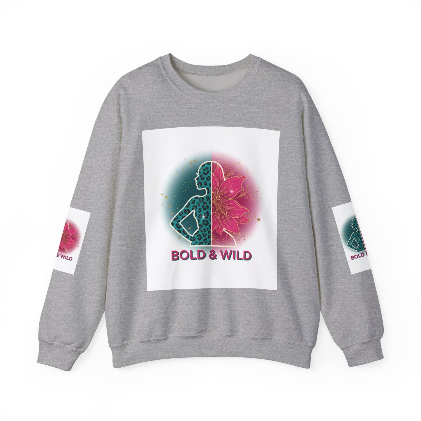 Bold & Wild Sweatshirt — Floral Leopard Graphic Crewneck