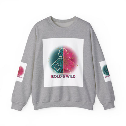 Bold & Wild Sweatshirt — Floral Leopard Graphic Crewneck