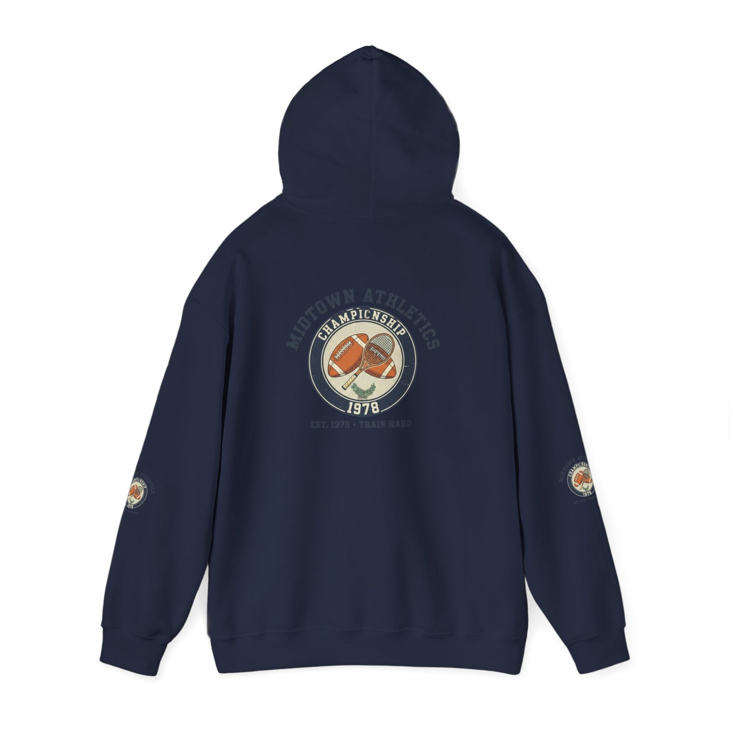 Athletic Hoodie — Midtown Athletics '78 Vintage Running Club Sweatshirt
