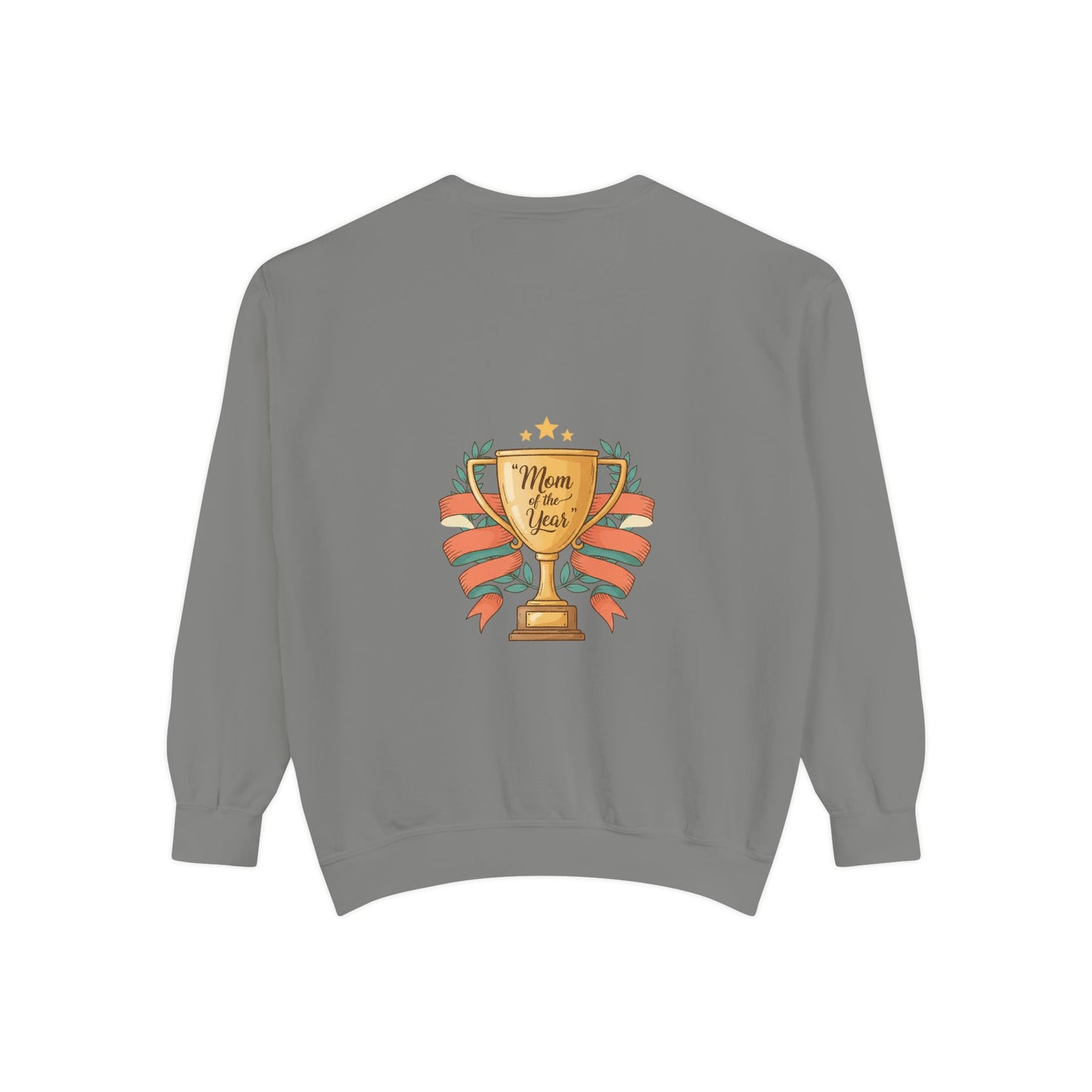 Sweatshirt — "Mom of the Year" Trophy Graphic Crewneck