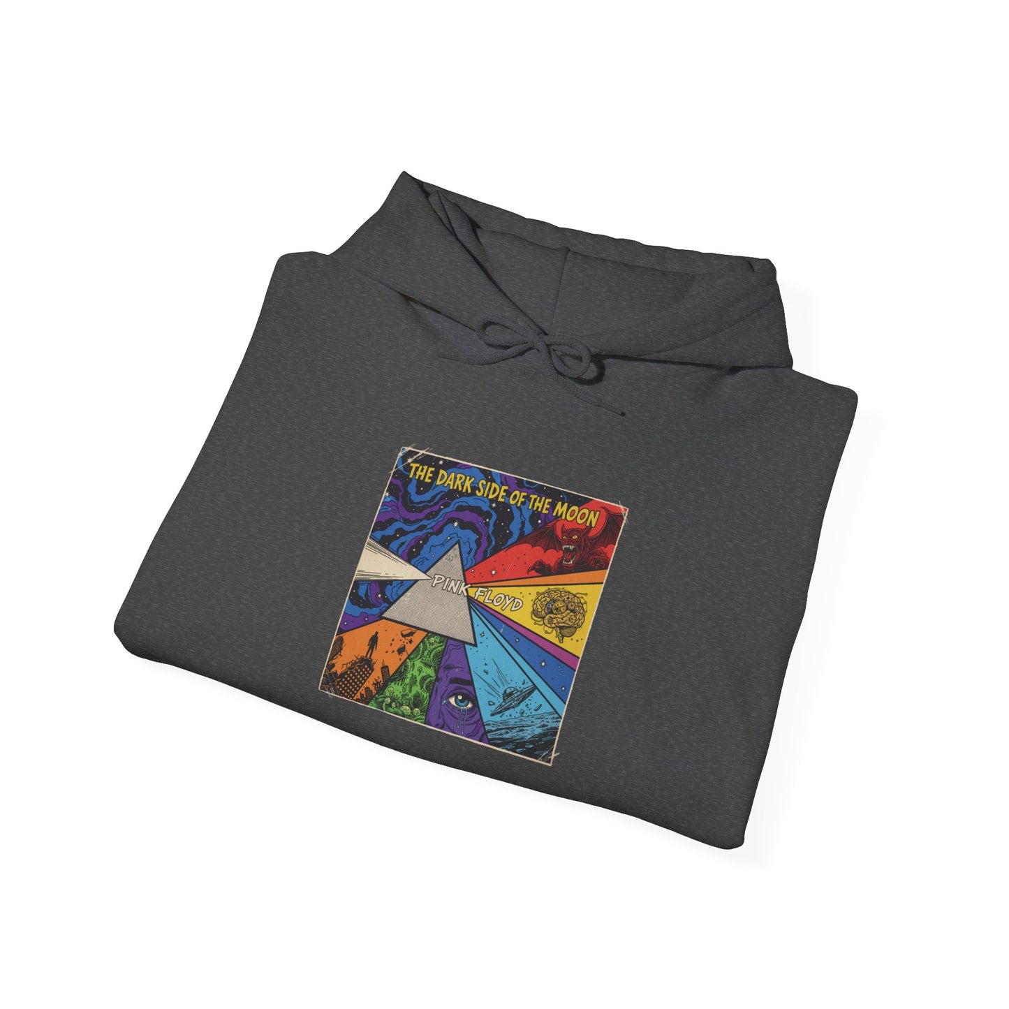 Psychedelic Prism Hoodie — Colorful Surreal Art Pullover