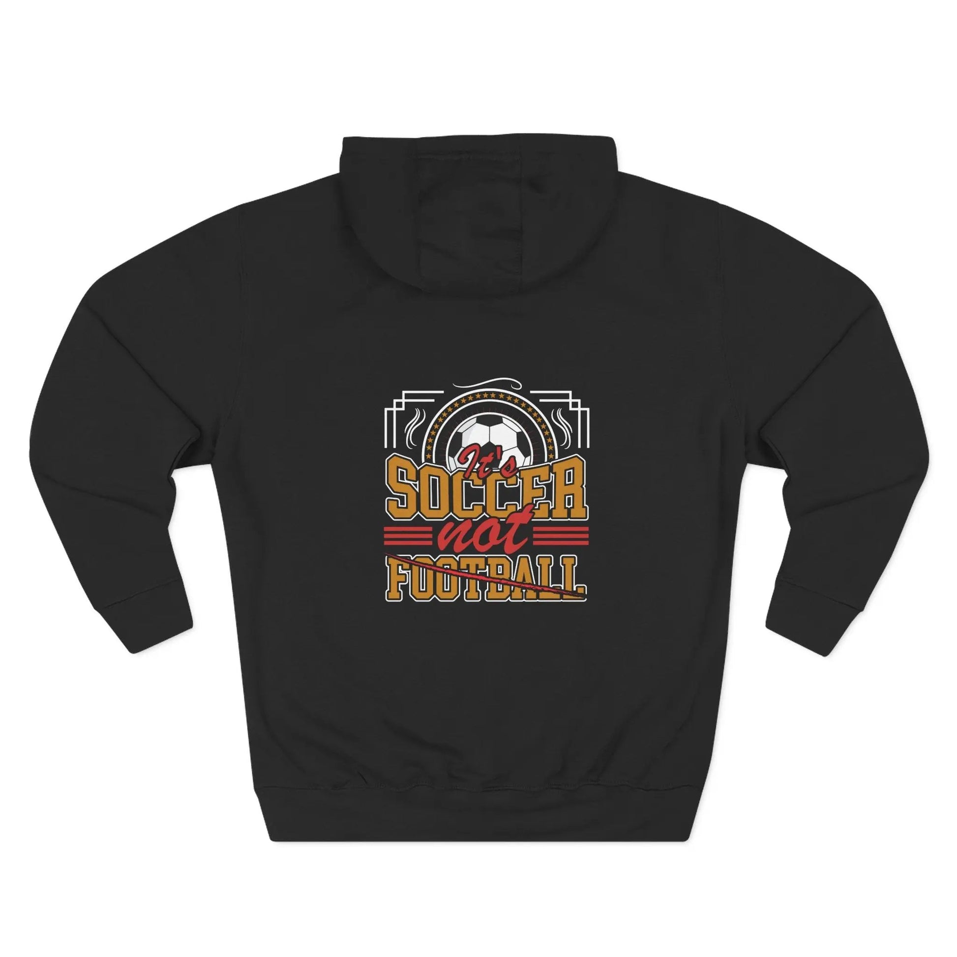 Soccer Not Football Hoodie — Retro Soccer Graphic Fleece Pullover - Merit Sell