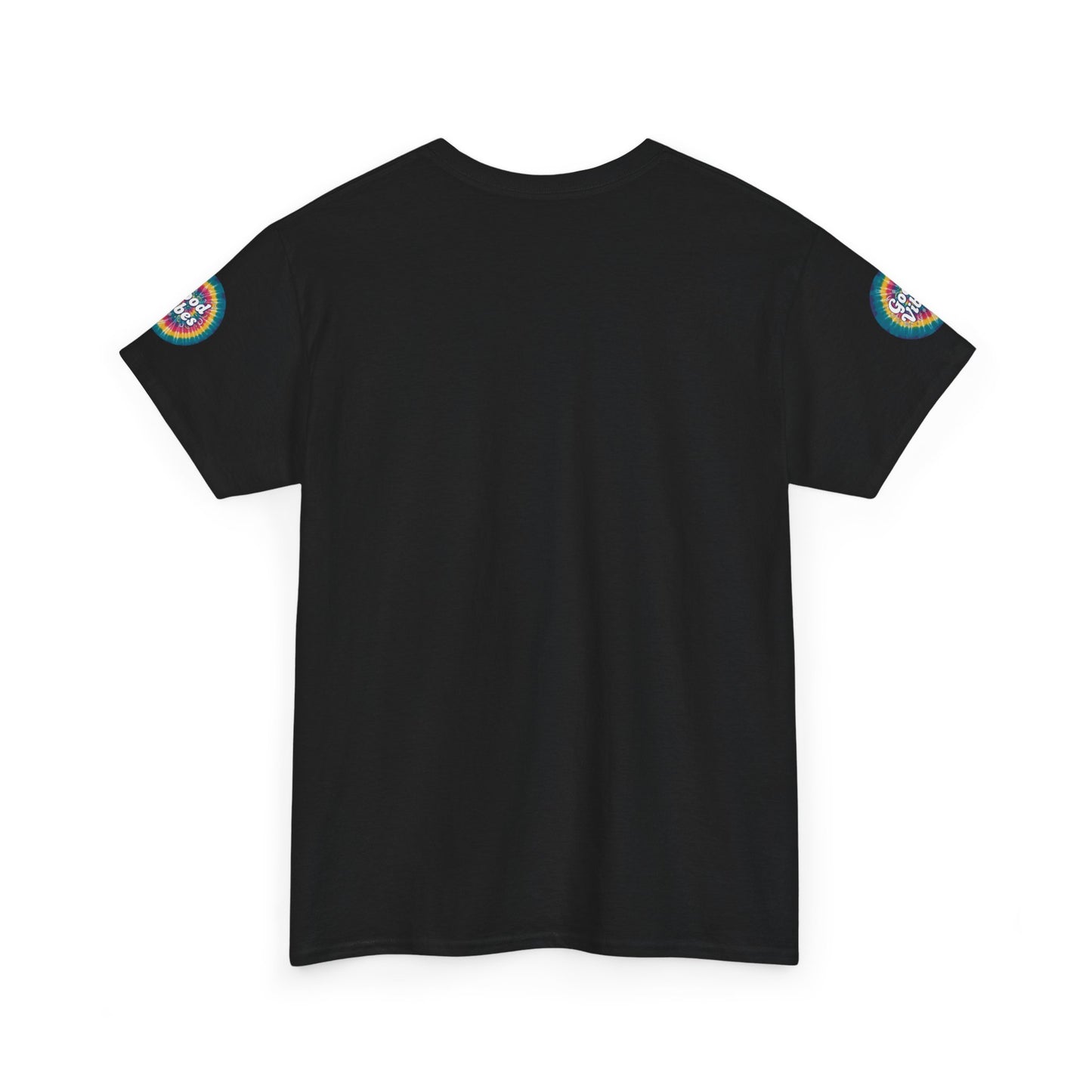 Good Vibes Tie-Dye Tee — Retro Rainbow Graphic T-Shirt