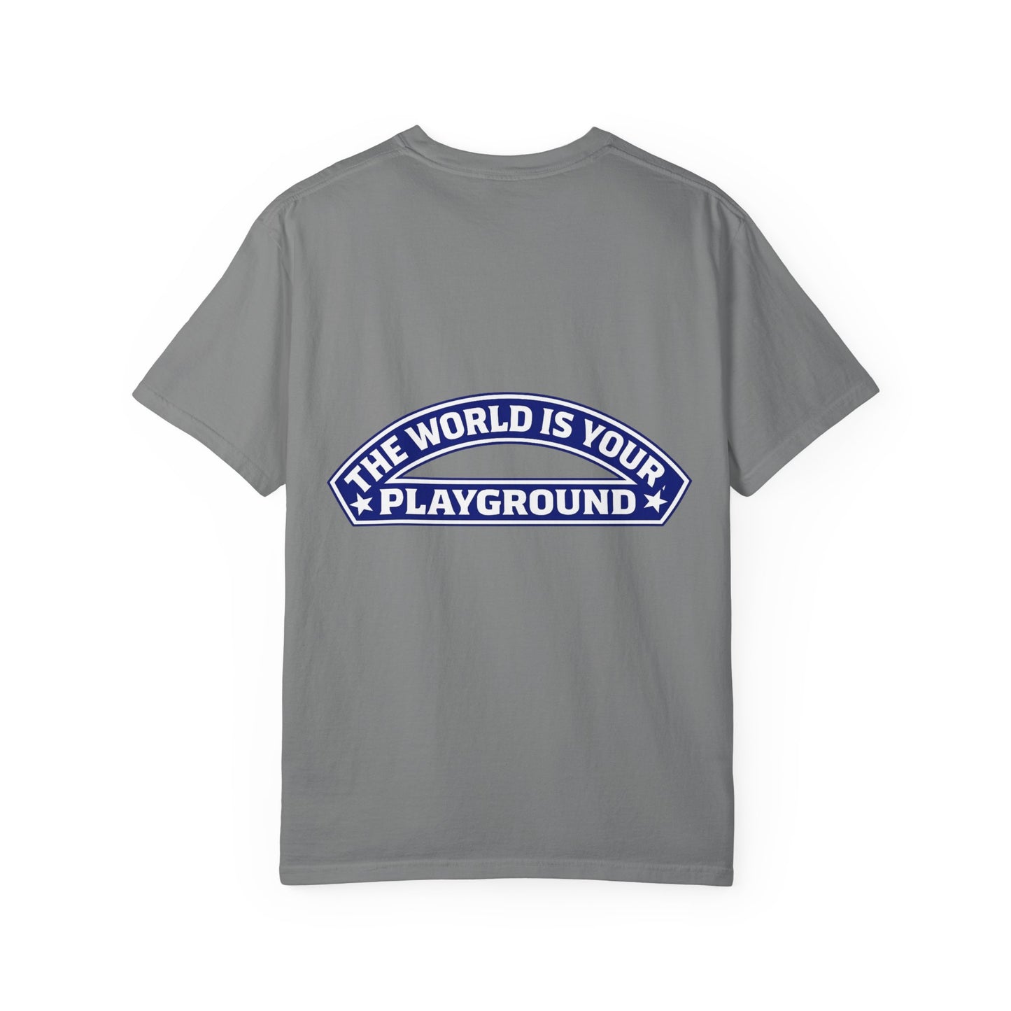 The World Is Your Playground T-Shirt — Travel Globe Graphic Tee