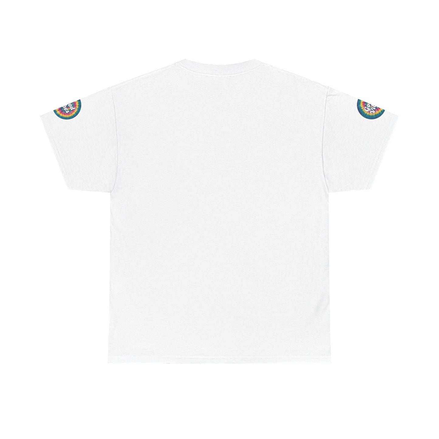 Good Vibes Tie-Dye Tee — Retro Rainbow Graphic T-Shirt
