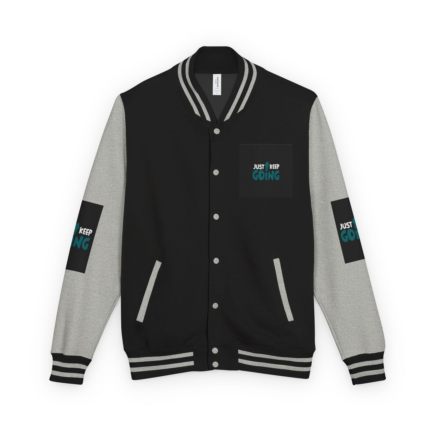 Letterman Jacket — "Just Keep Going" Motivational Varsity Jacket