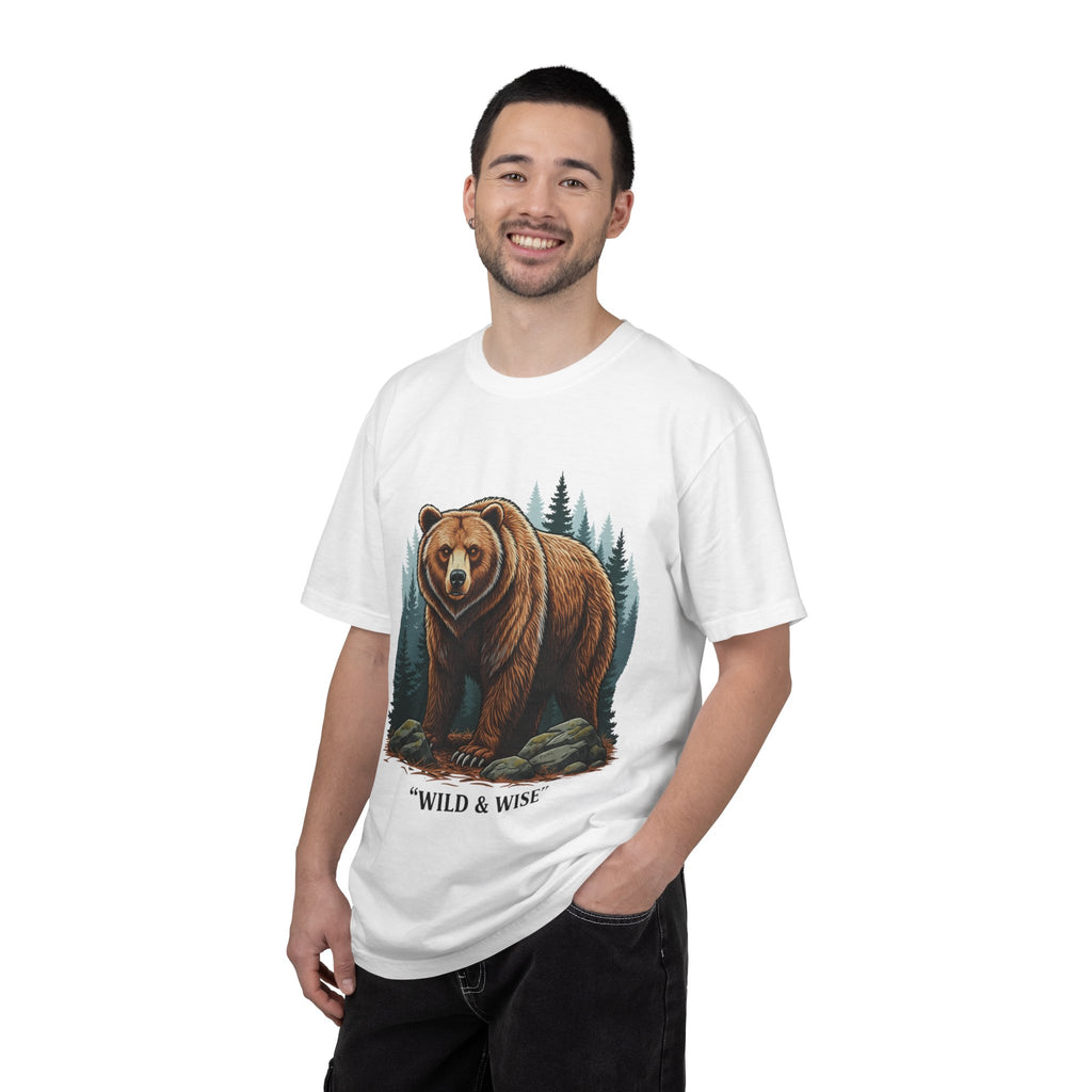 Bear Graphic T-Shirt — "Wild & Wise" Forest Adventure Tee
