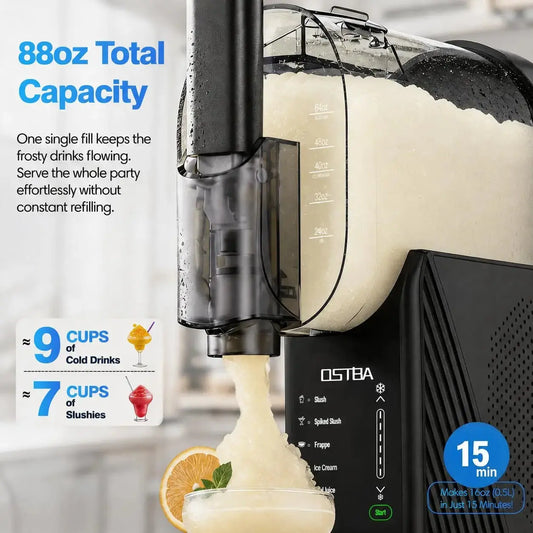 88 oz Soft Serve Ice Cream Machine | 250W Home Countertop Frozen Dessert Maker