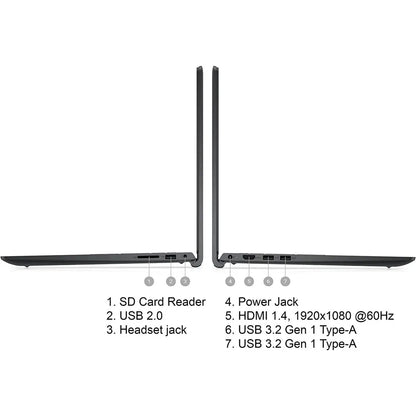 Dell Inspiron 15.6" Business Laptop,Intel Core i3-1215U,32GB RAM,2TB SSD,‎Intel UHD Graphics,Black