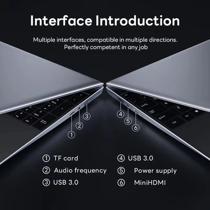 15.6" Intel Core i7 8500Y Laptop Computer PC 16GB DDR4 1TB SSD i7 Laptops Windows 11 Pro Office Fingerprint Unlock Notebook PC