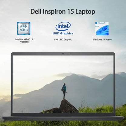Dell Inspiron 15.6" Business Laptop,Intel Core i3-1215U,32GB RAM,2TB SSD,‎Intel UHD Graphics,Black