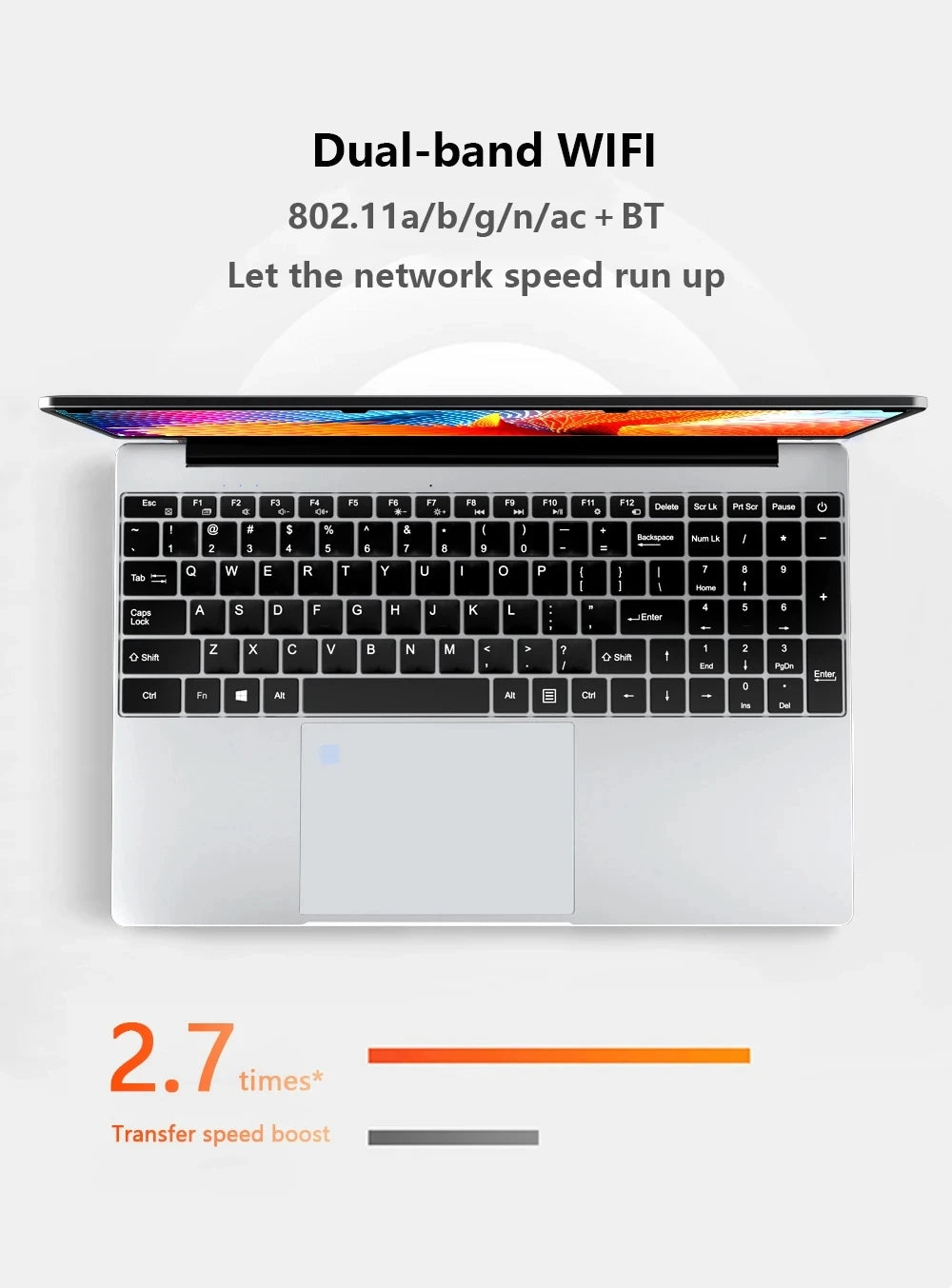 15.6" Intel Core i7 8500Y Laptop Computer PC 16GB DDR4 1TB SSD i7 Laptops Windows 11 Pro Office Fingerprint Unlock Notebook PC