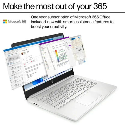 HP Laptop, 14" HD Student Laptop, Intel N150 Quad-Core Processor, Up to 16GB RAM, Up to 384GB Storage, Win 11 Pro Mouse