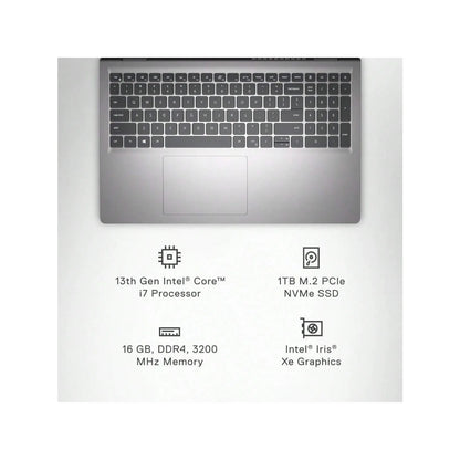 Dell Inspiron 15.6" Business Laptop,Intel Core i7-1355U,64GB RAM,4TB SSD,‎Windows 11 Home,Platinum Silver