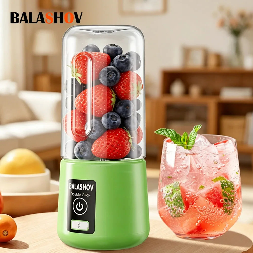 Portable Electric Juicer Mini USB Juicer Machine Shakes Smoothie Blenders Vegetables Fresh Household Juice Extractor 450ml