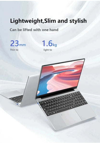 15.6" Intel Core i7 8500Y Laptop Computer PC 16GB DDR4 1TB SSD i7 Laptops Windows 11 Pro Office Fingerprint Unlock Notebook PC