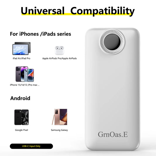 Portable Charger with Built in Cables，10000mAh 22.5W Max High-Speed Charging Power Bank with 4 Outputs 2 Inputs,External Travel